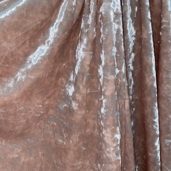 pink strappy velvet romper - Picture 4 of 4